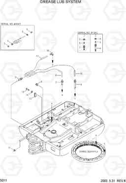 5011 GREASE LUB SYSTEM R55-3, Hyundai