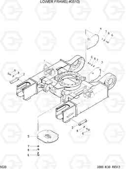 5020 LOWER FRAME(-#0510) R55-3, Hyundai