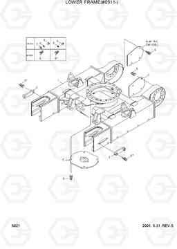 5021 LOWER FRAME(#0511-) R55-3, Hyundai