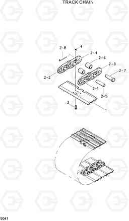 5041 TRACK CHAIN R55-3, Hyundai