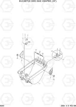 6050 BUCKET(0.18M3 SAE HEAPED, 24