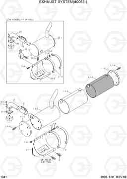 1041 EXHAUST SYSTEM(#0053-) R55-7, Hyundai