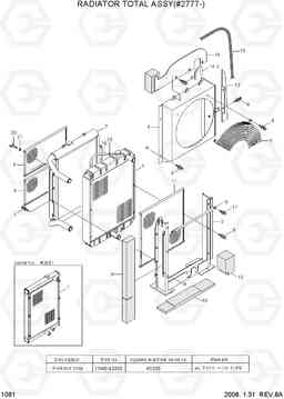 1061 RADIATOR TOTAL ASSY(#2777-) R55-7, Hyundai