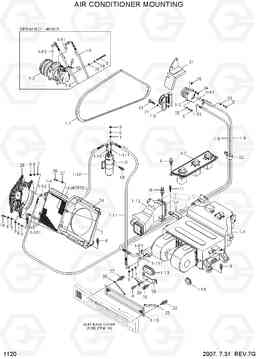 1120 AIR CONDITIONER MOUNTING R55-7, Hyundai