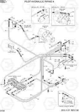 3130 PILOT HYDRAULIC PIPING 4 R55-7, Hyundai