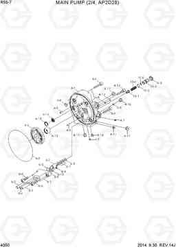 4050 MAIN PUMP(2/4, AP2D28) R55-7, Hyundai