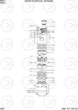 4060 GEAR PUMP(3/4, AP2D28) R55-7, Hyundai