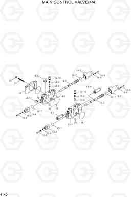 4140 MAIN CONTROL VALVE(4/4) R55-7, Hyundai