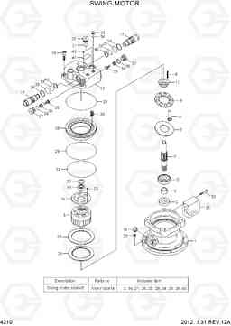 4210 SWING MOTOR R55-7, Hyundai