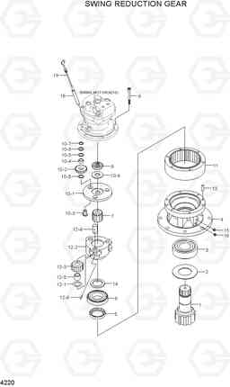 4220 SWING REDUCTION GEAR R55-7, Hyundai