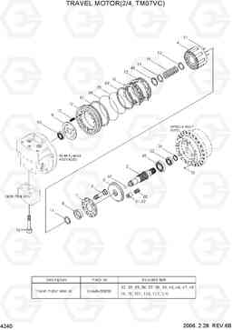 4240 TRAVEL MOTOR(2/4, TM07VC) R55-7, Hyundai