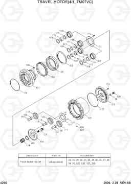 4260 TRAVEL MOTOR(4/4, TM07VC) R55-7, Hyundai