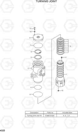 4320 TURNING JOINT R55-7, Hyundai