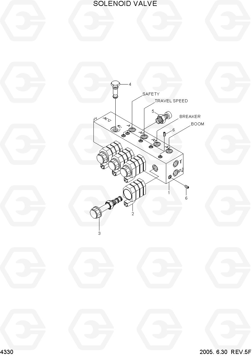 4330 SOLENOID VALVE R55-7, Hyundai