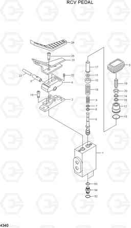 4340 RCV PEDAL R55-7, Hyundai