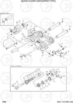 4500 QUICK CLAMP ASSY(OPEN TYPE) R55-7, Hyundai