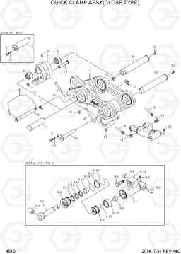 4510 QUICK CLAMP ASSY(CLOSE TYPE) R55-7, Hyundai