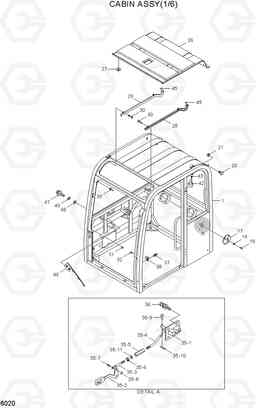 6020 CABIN ASSY(1/6) R55-7, Hyundai