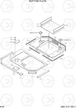 6120 BOTTOM PLATE R55-7, Hyundai