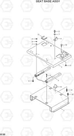 6130 SEAT BASE ASSY R55-7, Hyundai