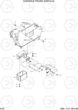 6140 CONSOLE FRAME ASSY(LH) R55-7, Hyundai