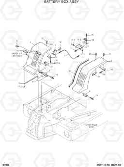 6220 BATTERY BOX ASSY R55-7, Hyundai