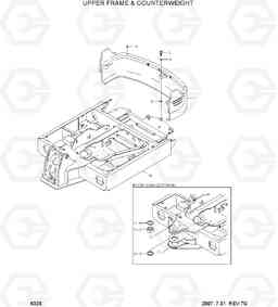 6320 UPPER FRAME & COUNTERWEIGHT R55-7, Hyundai