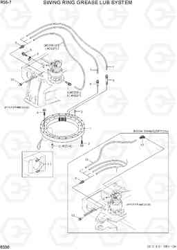 6330 SWING RING GREASE LUB SYSTEM R55-7, Hyundai