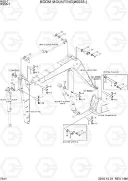 7011 BOOM MOUNTING(#0038-) R55-7, Hyundai