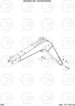 7030 BOOM(3.0M, WOODGRAB) R55-7, Hyundai