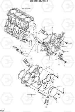 9020 GEAR HOUSING R55-7, Hyundai