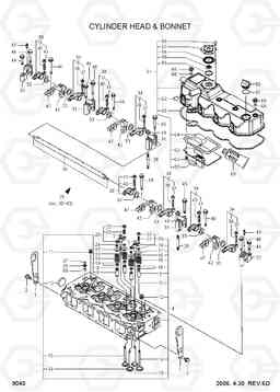 9040 CYLINDER HEAD & BONNET R55-7, Hyundai
