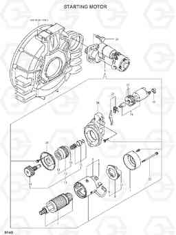 9140 STARTING MOTOR R55-7, Hyundai