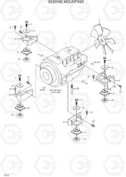 1010 ENGINE MOUNTING R55-7A, Hyundai