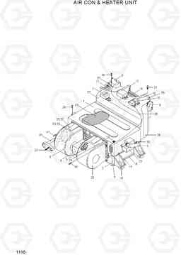 1110 AIR CON & HEATER UNIT R55-7A, Hyundai