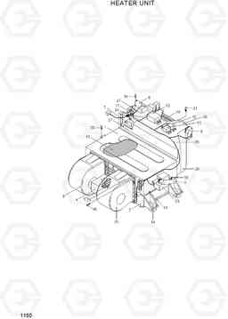 1150 HEATER UNIT R55-7A, Hyundai