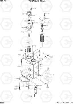 3020 HYDRAULIC TANK R55-7A, Hyundai