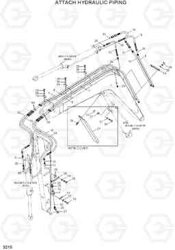 3210 ATTACH HYDRAULIC PIPING R55-7A, Hyundai