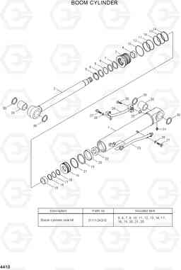 4410 BOOM CYLINDER R55-7A, Hyundai