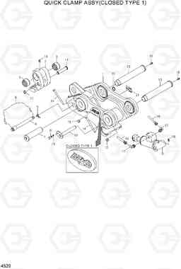 4520 QUICK CLAMP ASSY(CLOSED TYPE 1) R55-7A, Hyundai