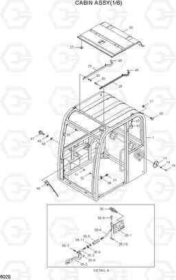 6020 CABIN ASSY(1/6) R55-7A, Hyundai