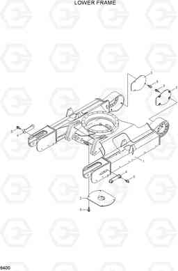 6400 LOWER FRAME R55-7A, Hyundai