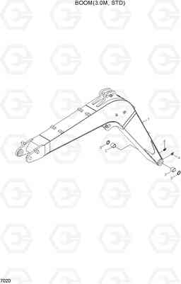 7020 BOOM(3.0M, STD) R55-7A, Hyundai