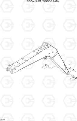 7030 BOOM(3.0M, WOODGRAB) R55-7A, Hyundai