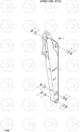 7100 ARM(1.6M, STD) R55-7A, Hyundai