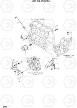 9090 LUB OIL SYSTEM R55-7A, Hyundai