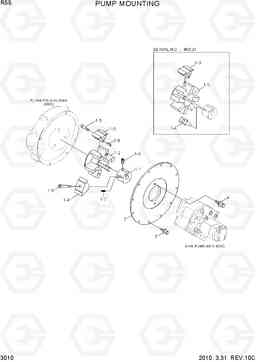 3010 PUMP MOUNTING R55-9, Hyundai