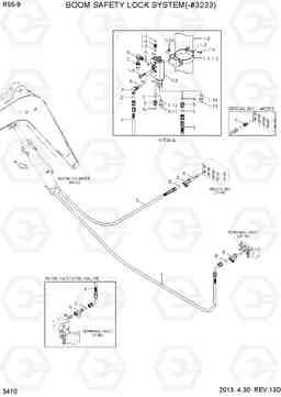 3410 BOOM SAFETY LOCK SYSTEM(-#3233) R55-9, Hyundai