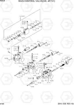 4130 MAIN CONTROL VALVE(3/4, -#1731) R55-9, Hyundai