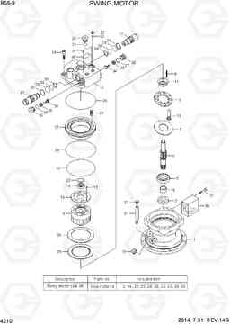 4210 SWING MOTOR R55-9, Hyundai